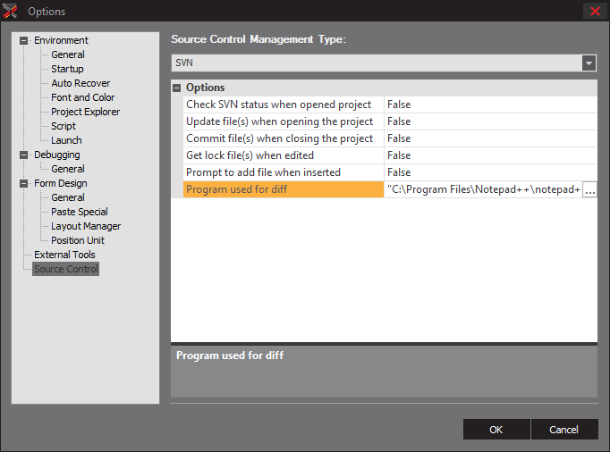 Supporting Source Control Software