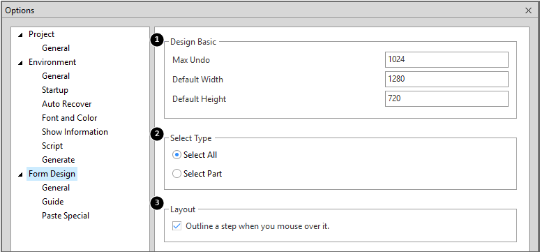 Option Settings
