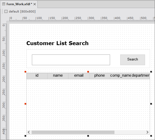 Creating a Customer List Inquiry Screen