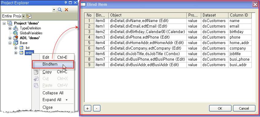 Sample Project (Creating Registering Forms-entry.xfdl)
