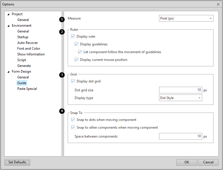 Option Settings
