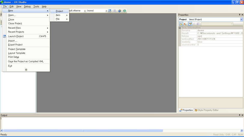 Sample Project (Creating Search Form-list.xfdl)